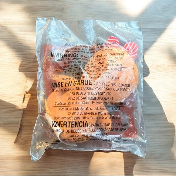 2/$20 NEW IN BAG McDonald's Happy Meal Build A Bear Sweet Gingerbread Girl Toy - Picture 5 of 5